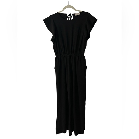 Modern Citizen Black Ruffle Sleeve Jumpsuit - Picture 2 of 5